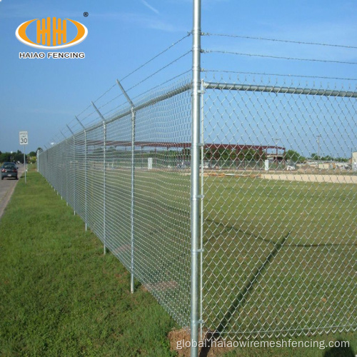 China 6ft steel chain link fencing panel Factory